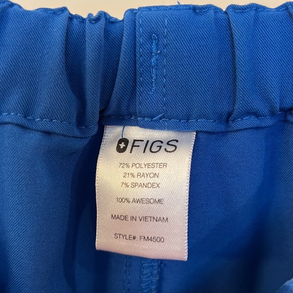 Men’s FIGS Fisco Royal Blue Small scrub bottoms - Picture 5 of 6